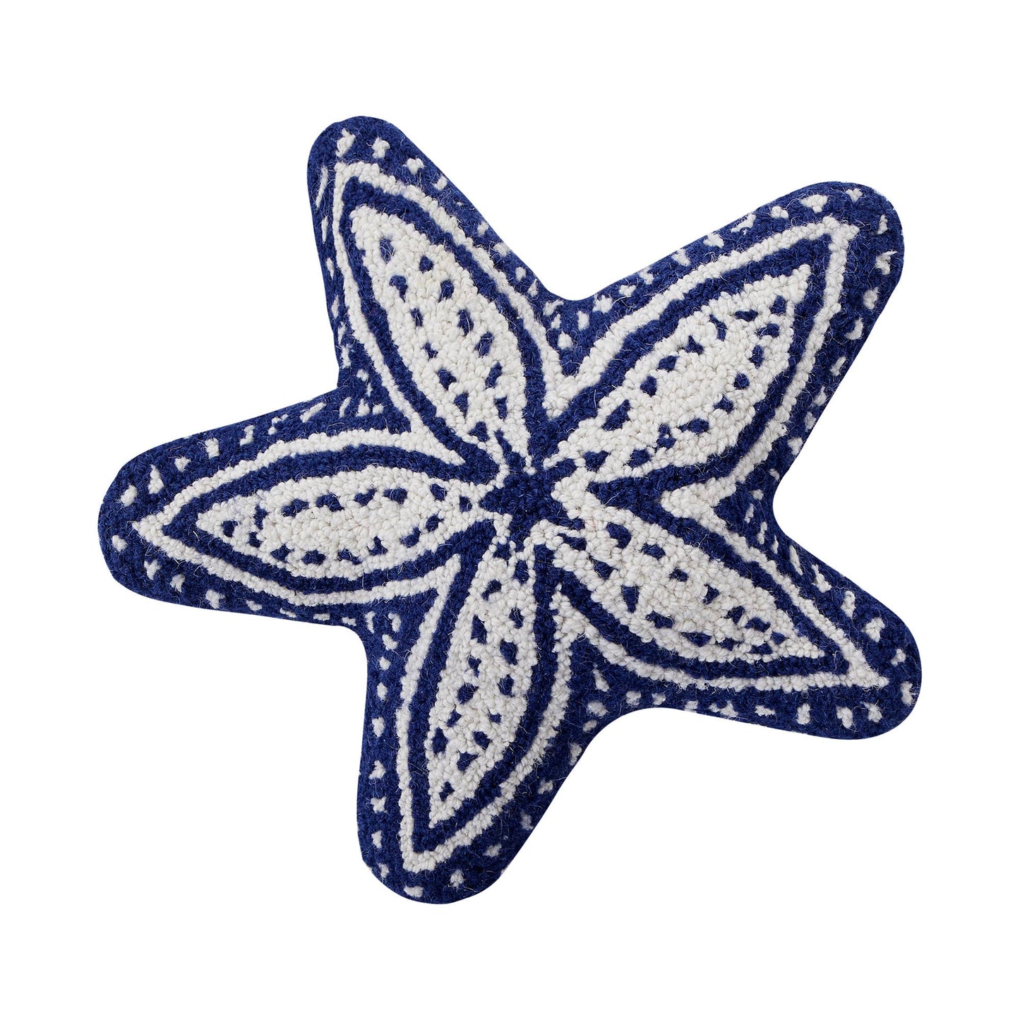 Peking Handicraft- Shaped Starfish Hook Pillow-Navy