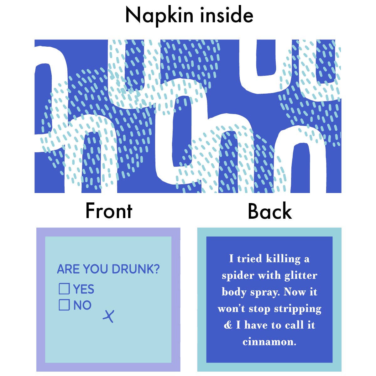 Drinks on Me - Napkin:  BEACH Docking