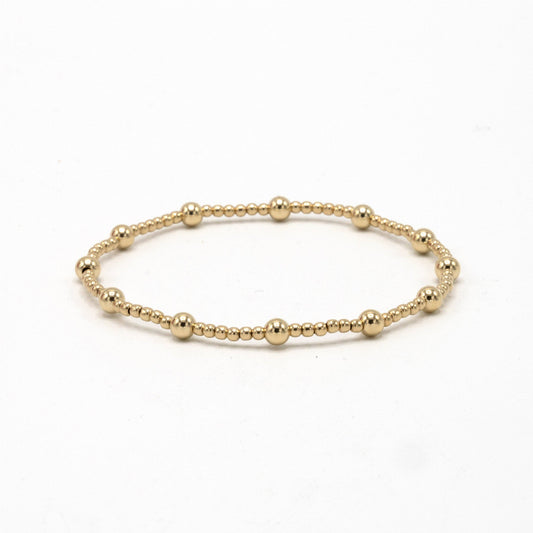 erin gray - Malibu 2x4 14k Gold-Filled Beaded Bracelet