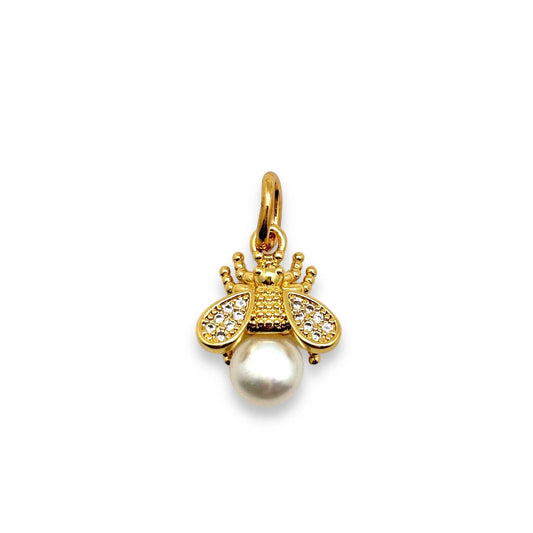 Shiver + Duke - Paved Bee Pearl Charm
