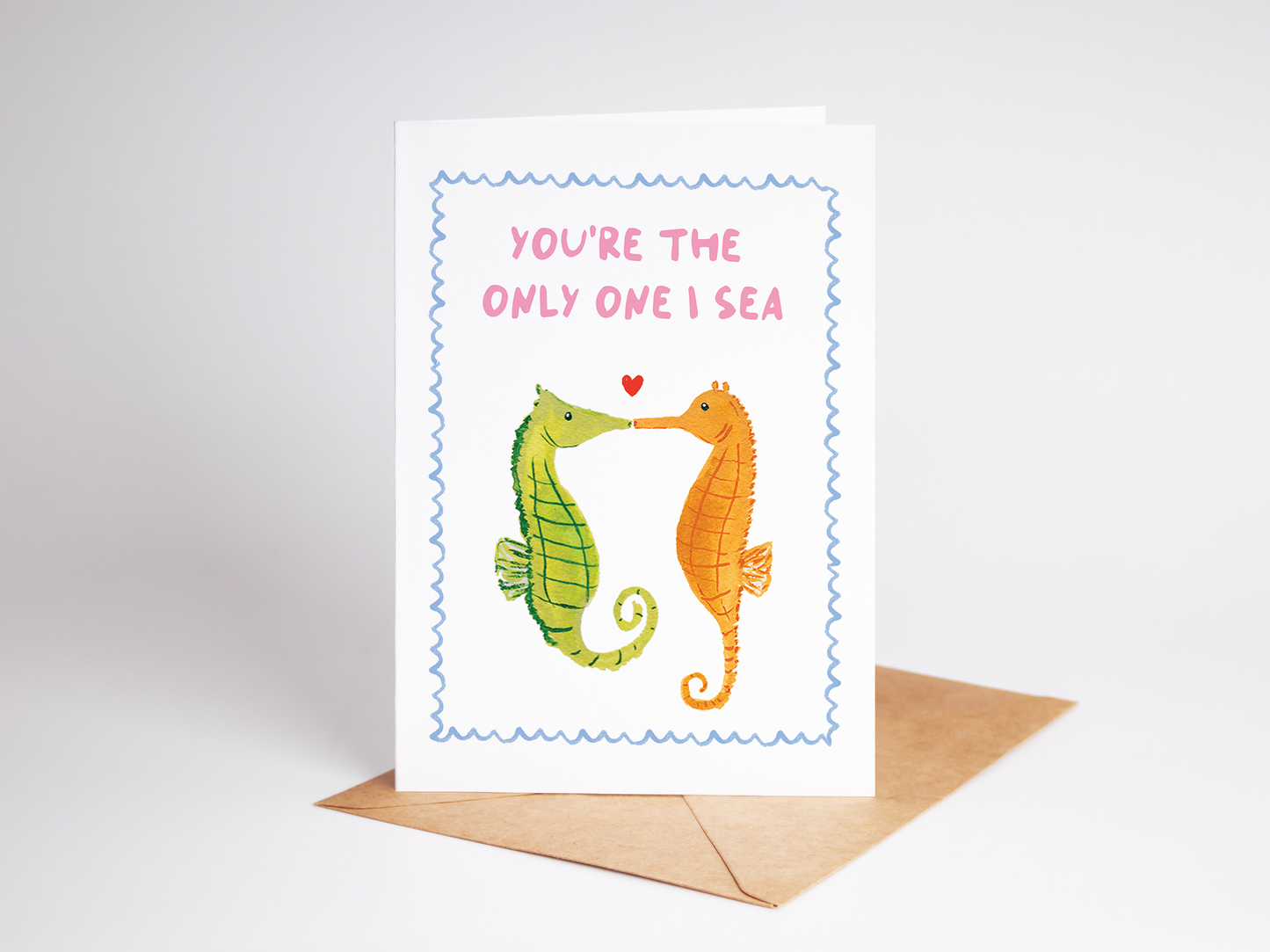 The Shelley Society - Only One I Sea Beach Coastal Romance Greeting Card