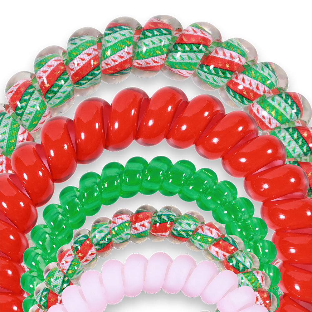 TELETIES - Spiral Hair Coils | Mix Pack | You Crack Me Up Hair Ties