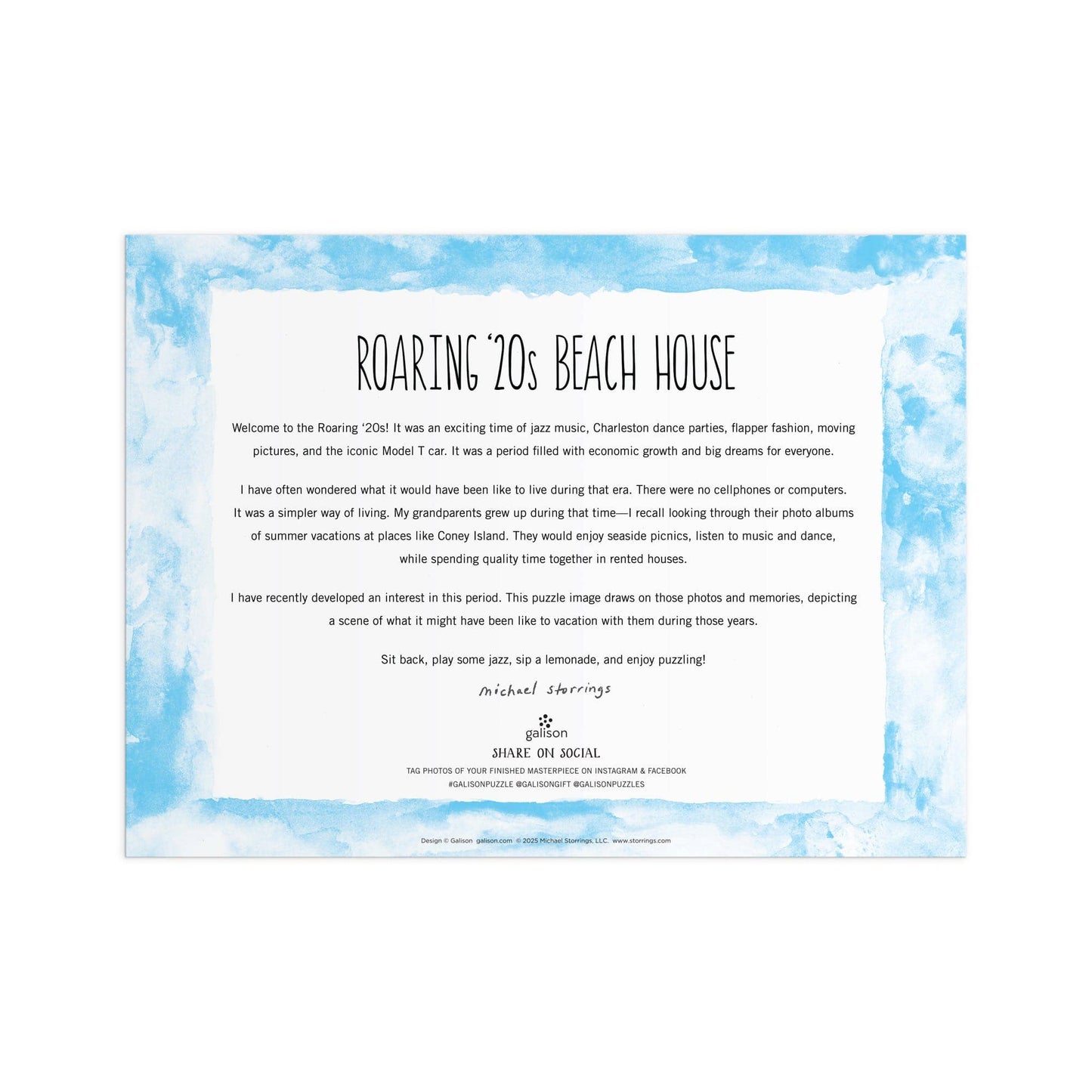 Chronicle Books - Michael Storrings Roaring 20s Beach House 1000 Piece Puzzle