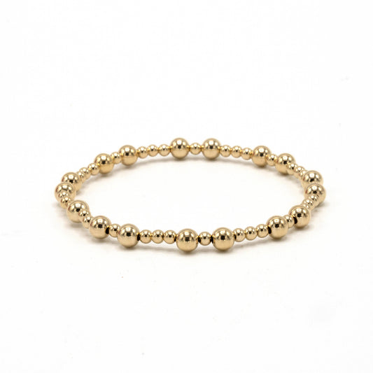 erin gray - The Charleston 3x5 14k Gold-Filled Beaded Bracelet