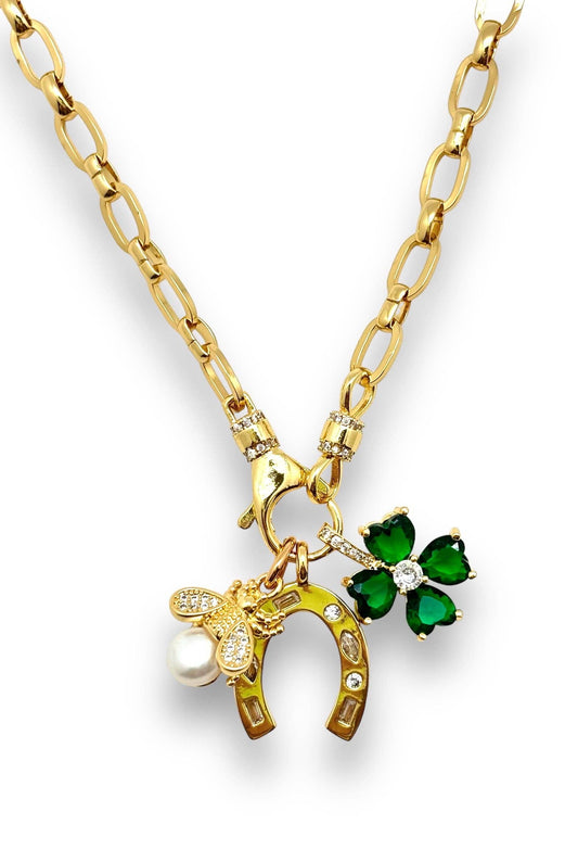 Shiver + Duke - Paved Bee Pearl Charm