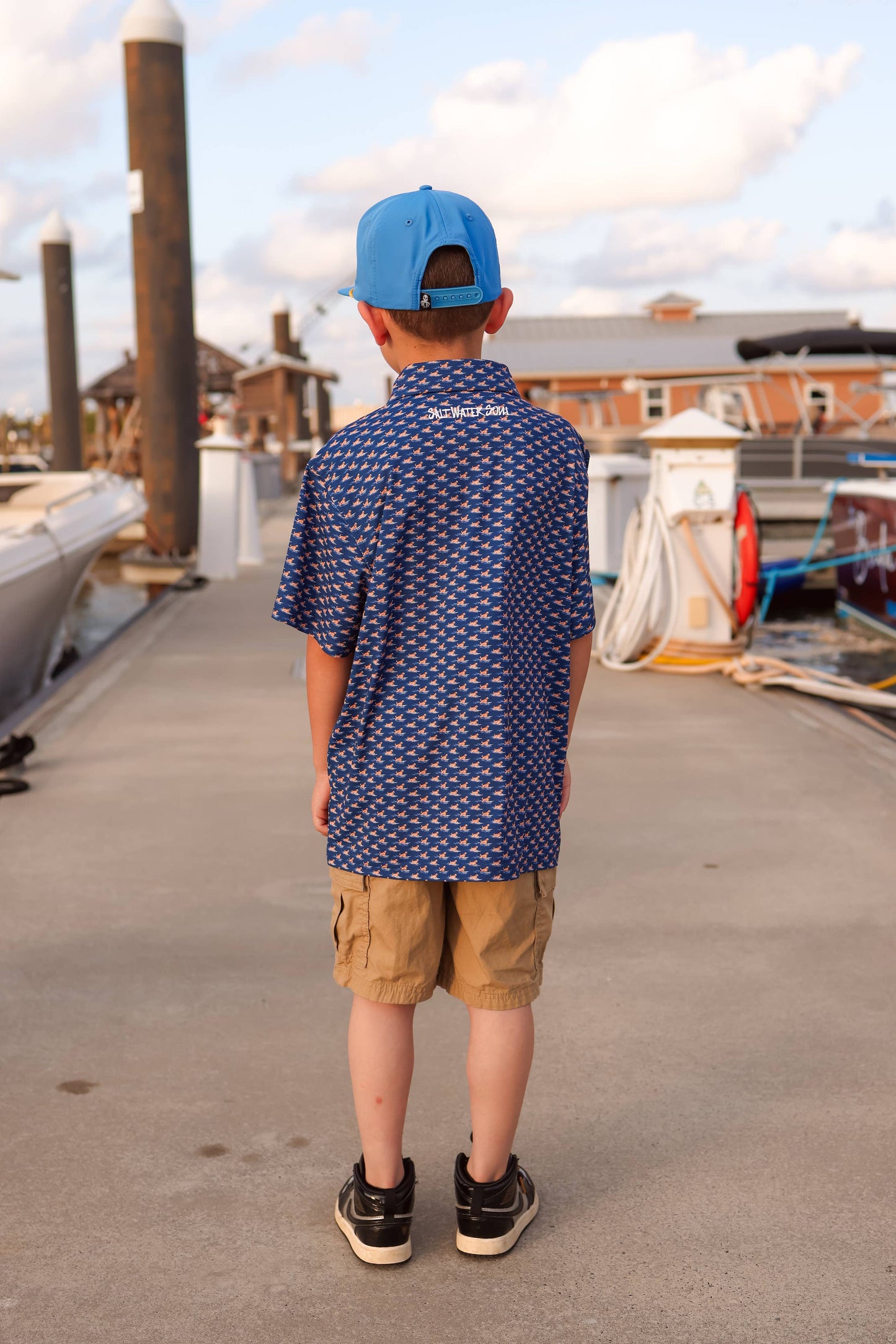 SALT WATER SOUL - Youth Hang Tail Polo