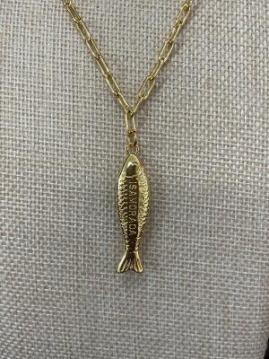 Lisi Lerch- Fish Beach Necklace- Gold- Islamorada