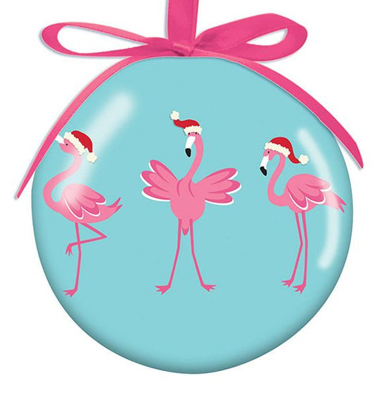 Flamingo Ball Ornament - Islamorada