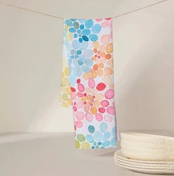 Geometry Tea Towel- Bright Bouquet
