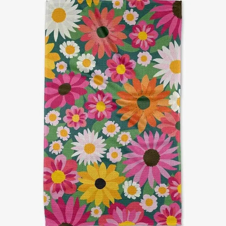 Geometry Tea Towel- Wild Blooms