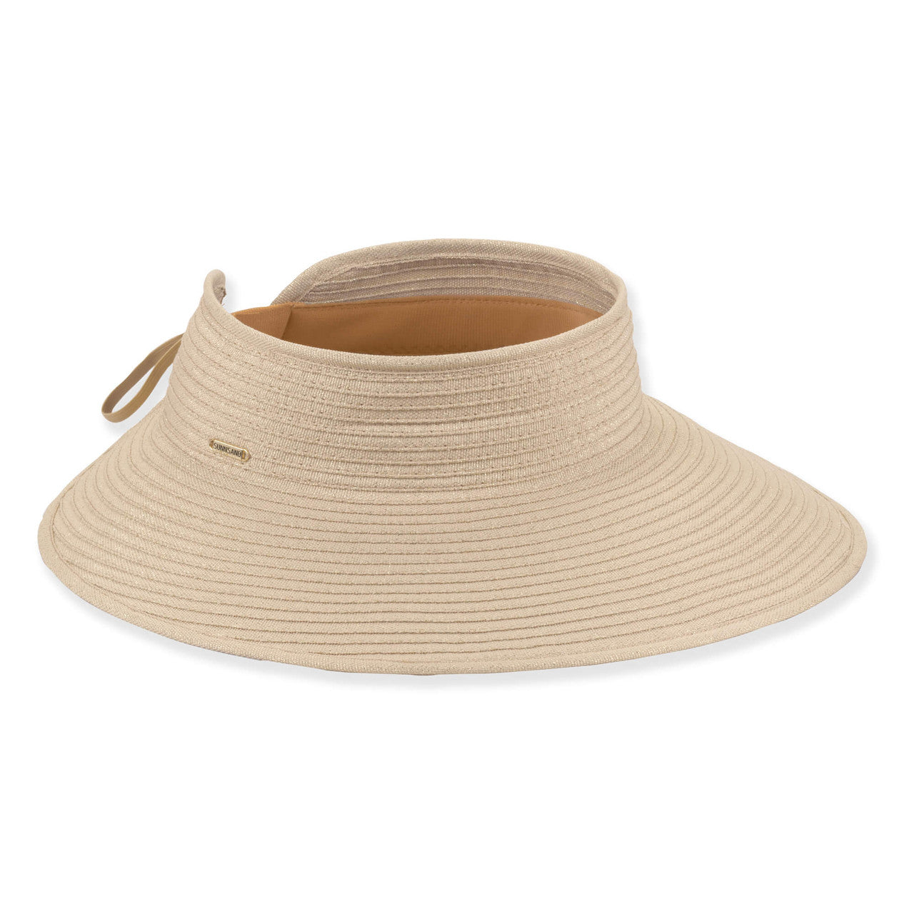 Sun n Sand- Paperbraid Roll Up Visor