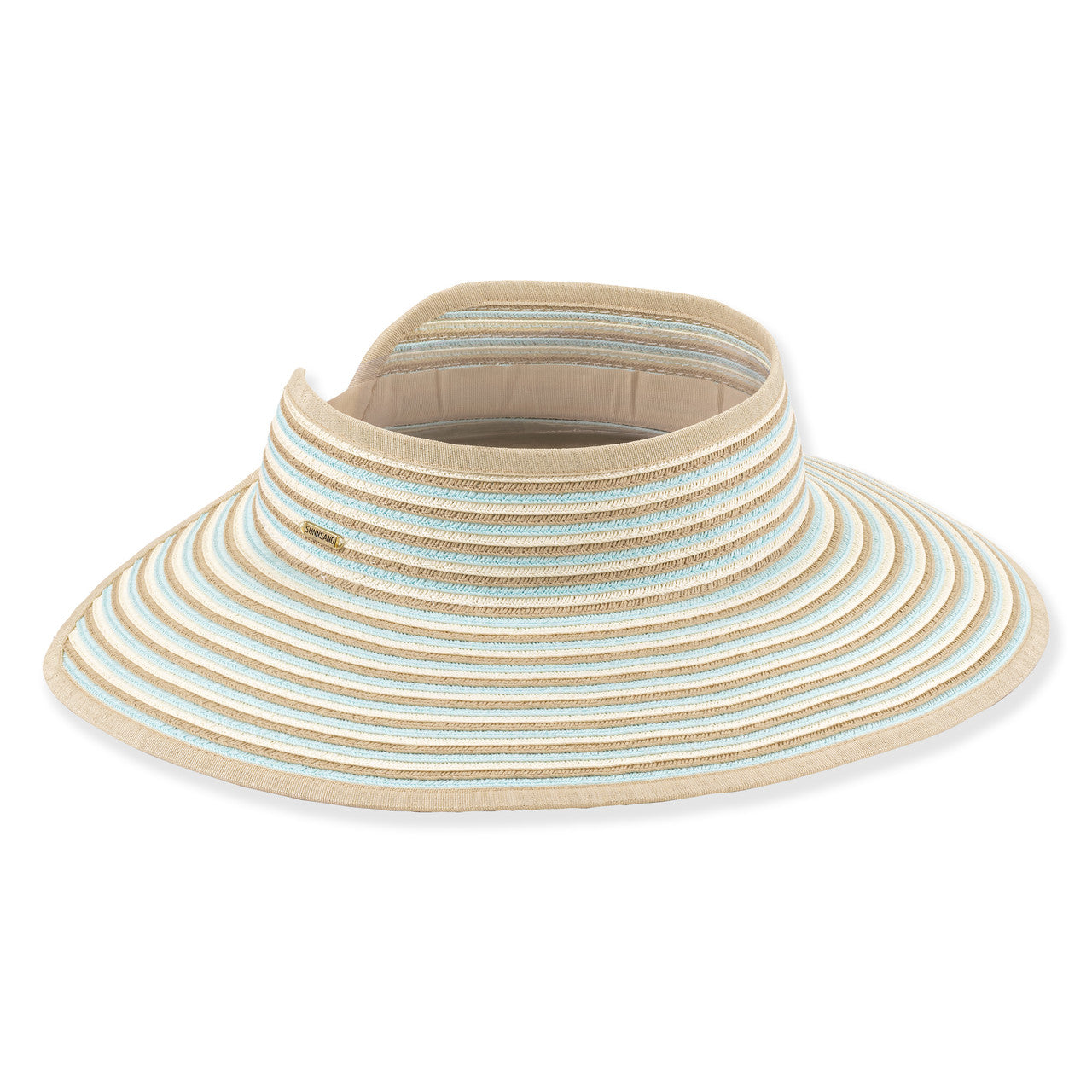 Sun n Sand- Paperbraid Roll Up Visor