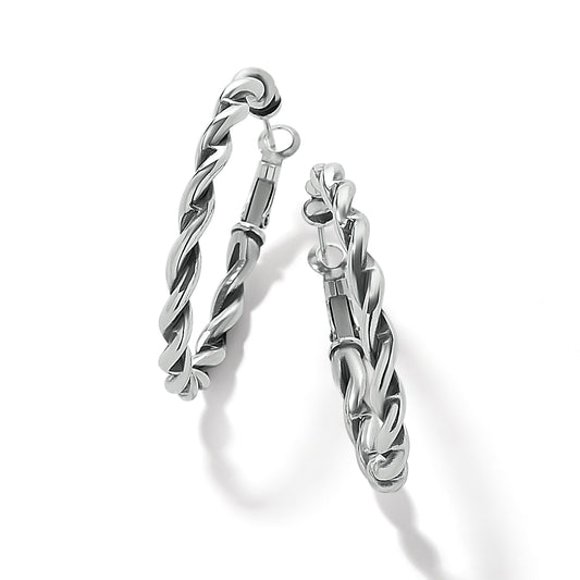 Brighton - Interlok Twist Oval Leverback Hoop Earrings - JA9893