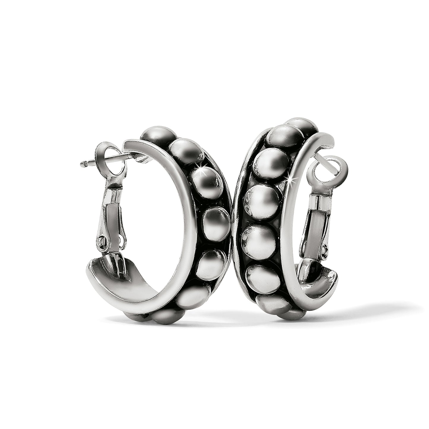 Brighton - Pretty Tough Stud Medium Leverback Hoop - JA9896