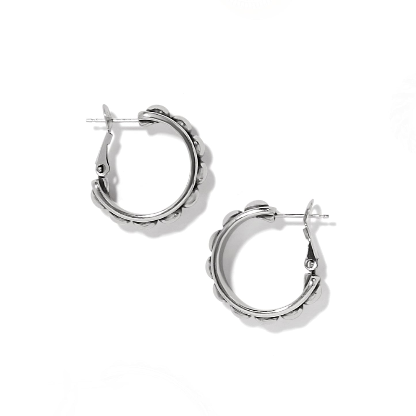 Brighton - Pretty Tough Stud Medium Leverback Hoop - JA9896