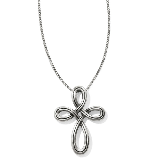 Brighton - Interlok Petite Cross Necklace - JL8490