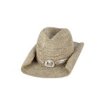 Flora Bella - Crochet Raffia Cowboy Hat - Kelli