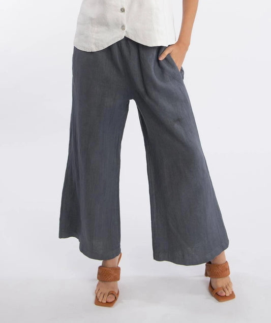 Luna Luz - Wide Leg Linen Ankle Pant