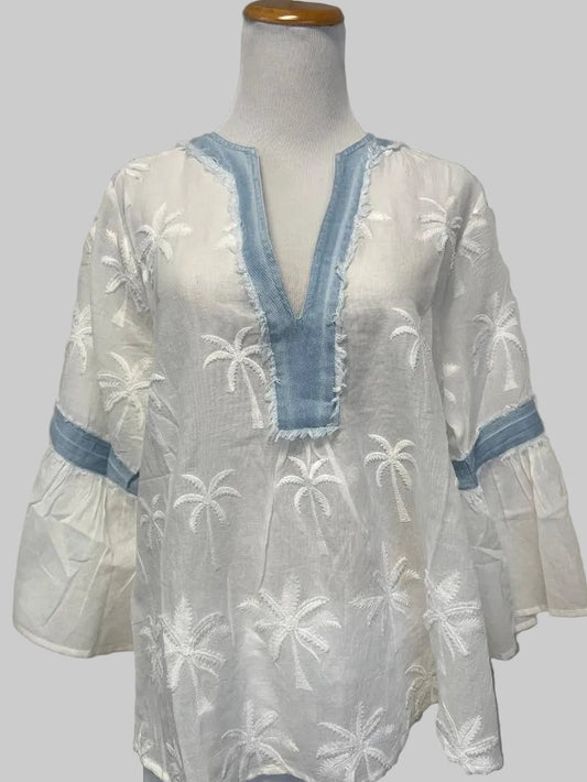 Look Mode - Palm Leaf Dress Shirt