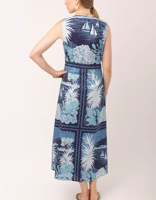 Spartina - Marykate Midi Dress - Japonica Tile