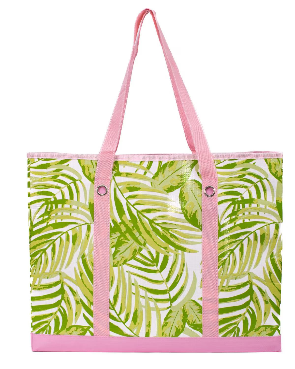 The Royal Standard-Tamarindo Palm Market Tote Green/Pink