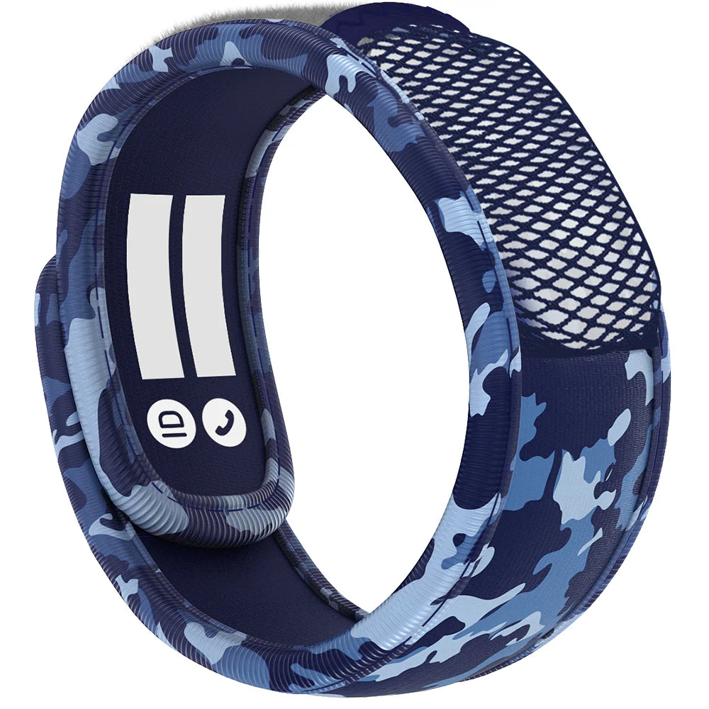 Parakito- Kids Insect Repellent Wristband- Blue Camo