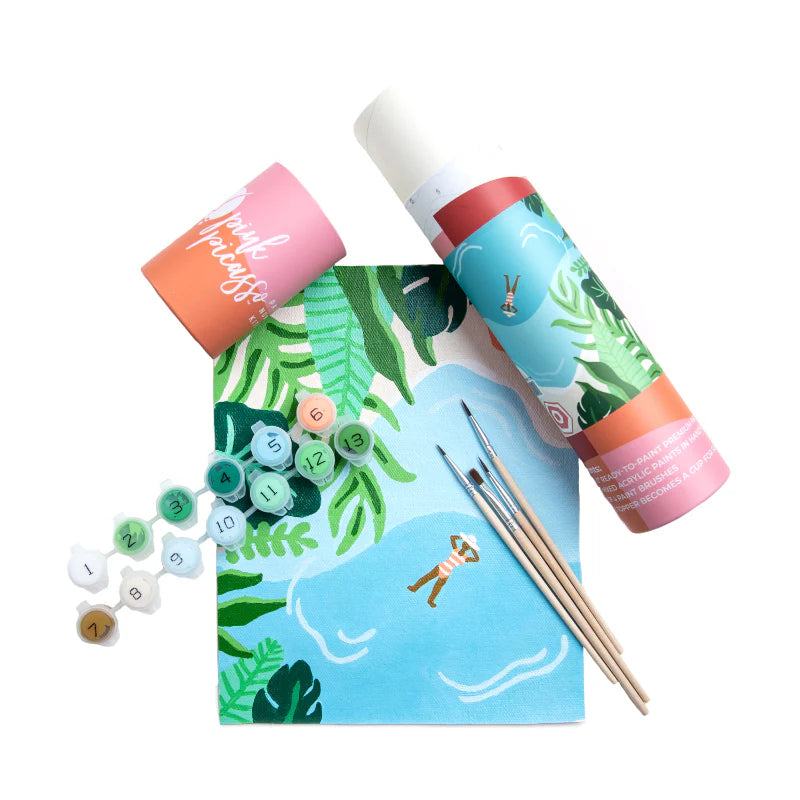 Pink Picasso- Paint by Numbers- Tropic like its Hoy