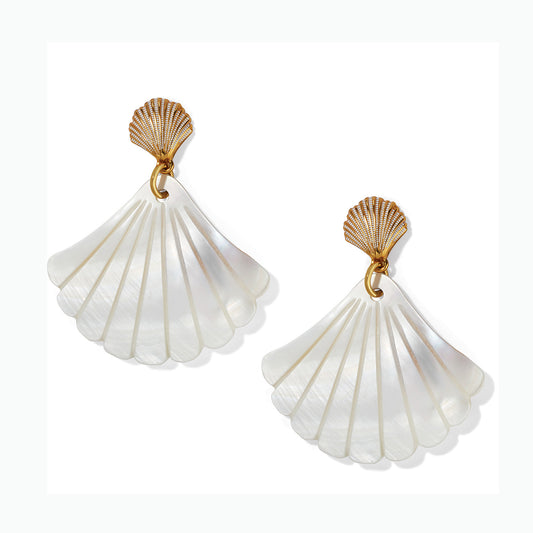 Brighton - Sunset Cove Mother Of Pearl Shell Post Earrings - JA9871