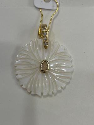 Shiver + Duke- Pearl Flower Pendant