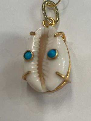 Shiver + Duke - Cowrie Shell With Turquois