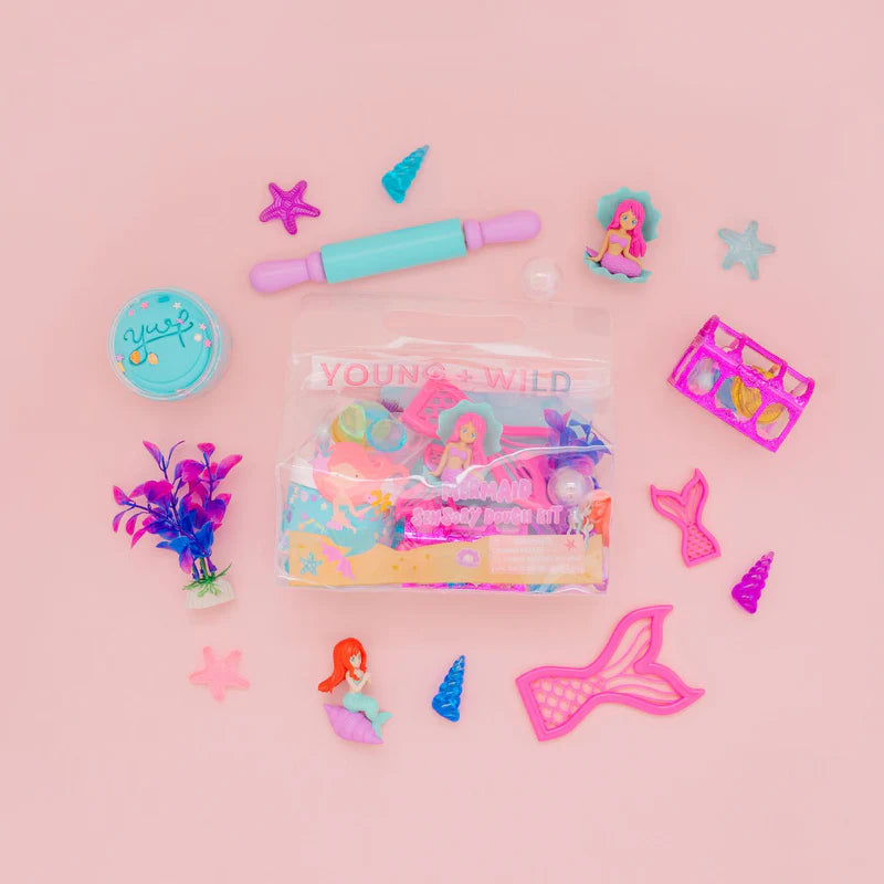 Young + Wild & Friedman- Sensory Dough Bag- Mermaid