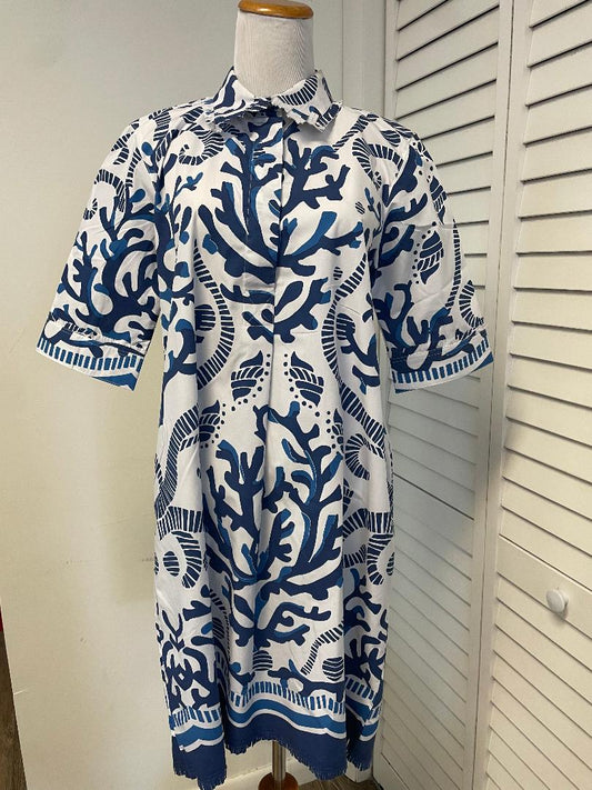 Tabi - Blue Coral Dress