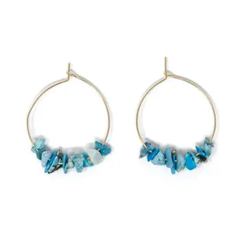 Nica Life - Stone Chip Bead Earrings