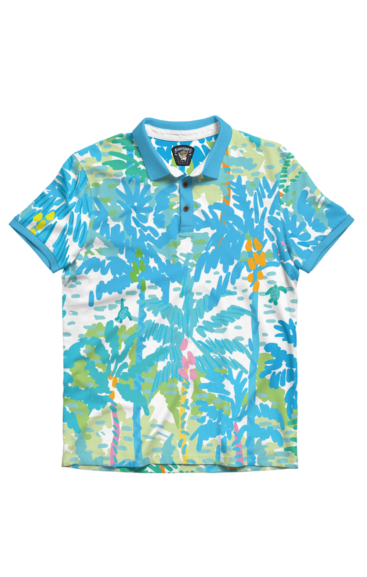 Baja Llama - Pastel Paradise - Swingers Performance Polo