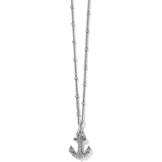 BRIGHTON VOYAGE MINI ANCHOR NECKLACE