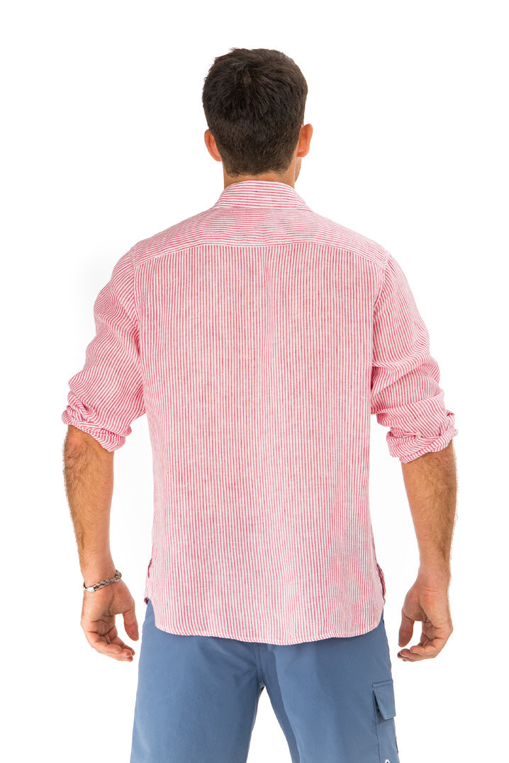 Hiho - Striped Linen Shirt for Men