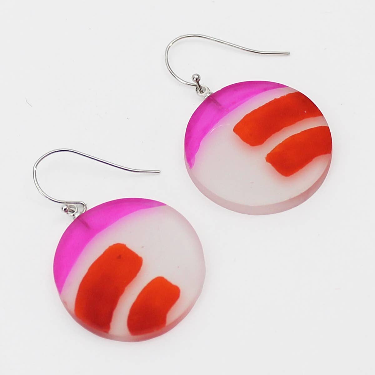 Orange Frosted Eliana Earrings